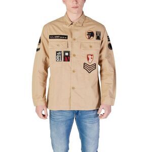 Replay Beige Denim Men's Shirt